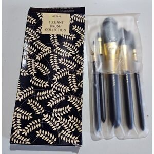 AVON Elegant *NOS* Brush Collection VINTAGE 5-Piece Set 1999 Flip Pouch NEW wBox